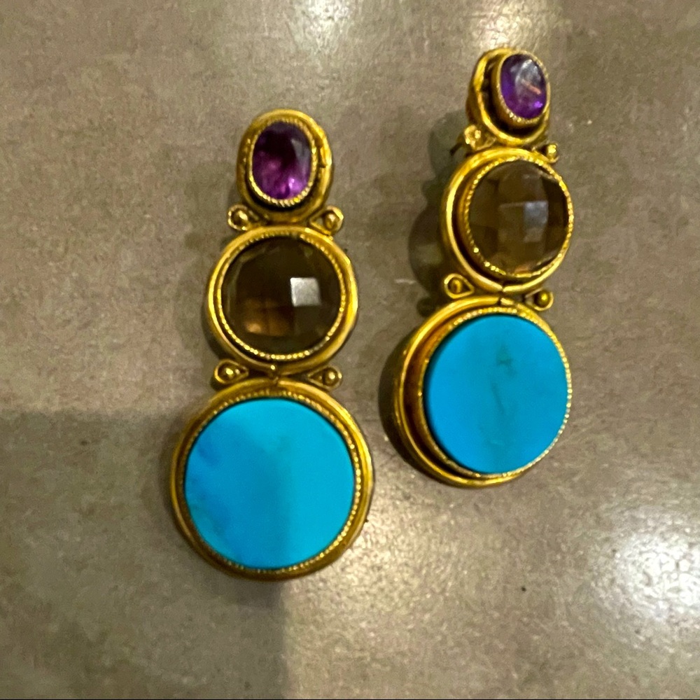 VINTAGE Rhinestone Party Earrings